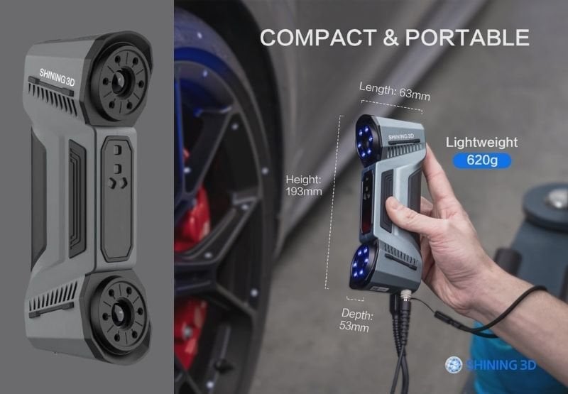 Shining 3D FreeScan Combo+ 3D Tarayıcı